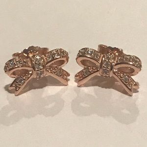 Pandora Rose Gold Sparkling Bows